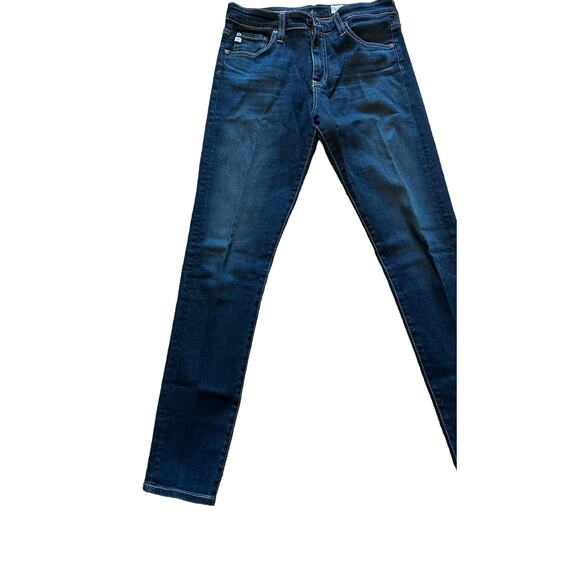 AG-ED Denim Women's 27R The Farrah High Rise Skinny Ankle Dark Wash Blue Jeans - Picture 3 of 14